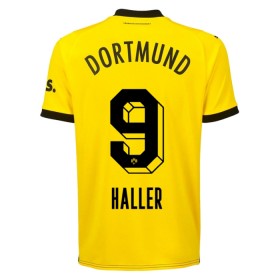 Koszulka Borussia Dortmund Haller 9 Domowe 2023-24 Koszulki Piłkarskie Krótki Rękaw